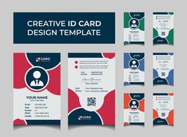 Creative Modern Id Card Design Template vector