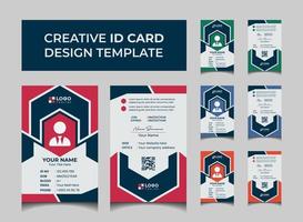 Creative Modern Id Card Design Template vector