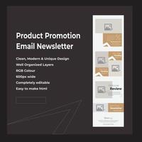 Product Promotional Email Newsletter Template vector