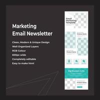 Marketing Agency Email Newsletter Template vector