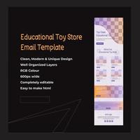 Email Marketing Templates For An Educational Toy Store vector