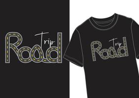 Road Trip Tshirt Design vector