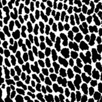 Animal skin print pattern. Cheetah, leopard, jaguar, panther fur. Black and white animal print pattern seamless. vector