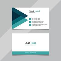 Corporate business card design vector