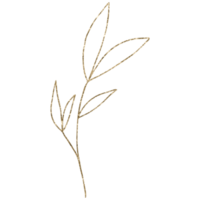 Gekritzel einfache Glitzerblume. transparente PNG-Cliparts png