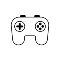 Video game controllers for playing device. Computer joypad flat pictures vector