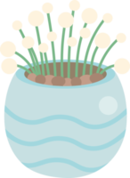 cute tiny flower in pot png