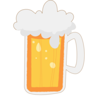 mug of beer. Drinks with a lot of foam png