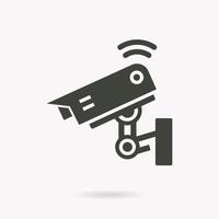 Security camera icon. Vector illustration for graphic and web design.