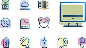 Outline Miscellaneous Icon set vector