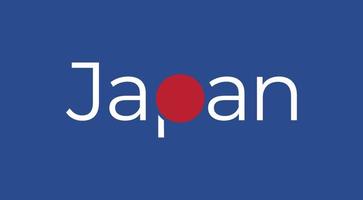 Typography Design of Japan vector