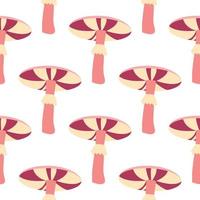 Magic mushrooms seamless pattern. Psychedelic hallucination. 60s hippie colorful art. Vintage psychedelic textile, fabric, wrapping, wallpaper. vector