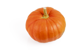 citrouille orange sur un fond isolé transparent. png