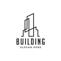 Architecture City Building Real Estate Apartment Logo Design vector