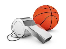 whistle and basketball photo