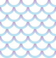 Seamless pattern of holographic mermaid tail vector