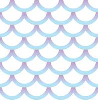 Seamless pattern of holographic mermaid tail vector