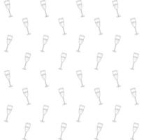 Seamless pattern of champagne vector