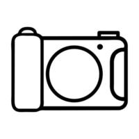 camera of line  icons flat style vector