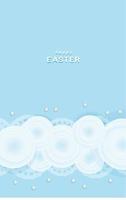 Tender easter background. Greeting card or banner. Have a good weekend. Spring holidays. Happy easter. The flowers are blue vector