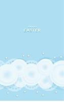 Tender easter background. Greeting card or banner. Have a good weekend. Spring holidays. Happy easter. The flowers are blue vector