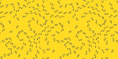 Mischief managed. Seamless pattern with traces of shoes. Imprint of shoes. Magic items.. vector