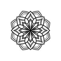 patrón de mandala de círculo asiático. adornos circulares. mandala patrón redondo. fondos redondos para tarjetas de felicitación, invitación, plantilla de tatuaje, estilo de negocios, tarjetas u otros. ilustración vectorial vector