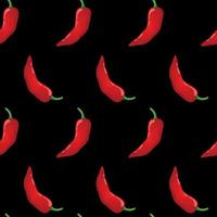 Pepper vector seamless pattern.
