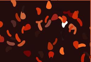 Light Orange vector backdrop with abstract shapes.
