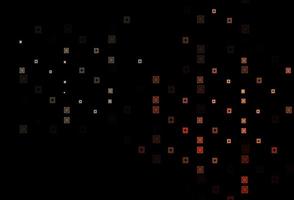 Dark Red vector backdrop with circles, squares.