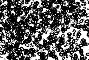 Black and white vector pattern with spheres.