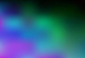 Dark Multicolor, Rainbow vector blurred shine abstract template.