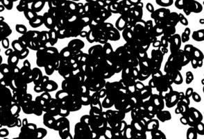 Black and white vector pattern with spheres.