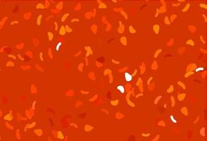 Light Orange vector pattern with chaotic shapes.