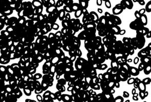 Black and white vector pattern with spheres.