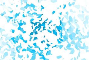 Light BLUE vector pattern with chaotic shapes.