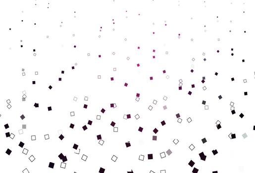 Light Pink vector pattern with crystals, rectangles.