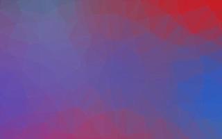 Telón de fondo de mosaico abstracto de vector azul claro, rojo.