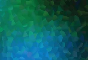 Dark Blue, Green vector backdrop with hexagons.