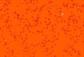 Light Orange vector template with circles.