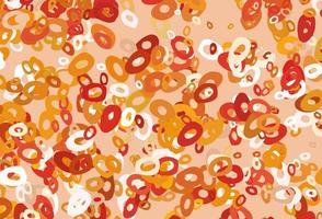 Light Red, Yellow vector pattern with spheres.