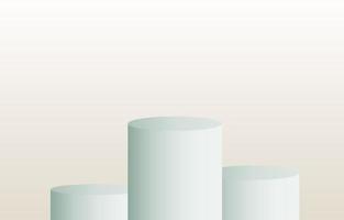 pastel realistic 3d cylinder pedestal podium with pastel backdrop. Abstract vector rendering geometric platform. Product display presentation. minimal scene.