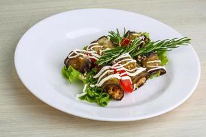 Aubergine roll dish photo