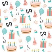 Abstract Birthday Pattern vector