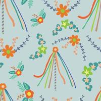 Maypole Seamless Pattern vector