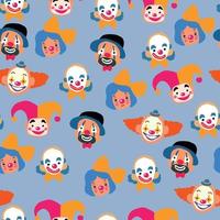 Clowns Seamless Pattern vector