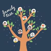 Family Tree Illustration vector