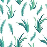 Seamless Seaweed Pattern vector