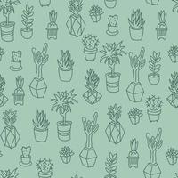 Yuccas Seamless Pattern vector