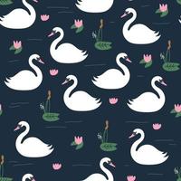 Dark Lake Pattern vector